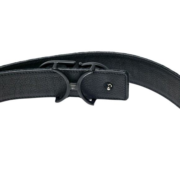 Dior Belt Reversible Oblique Jacquard Navy Black with Buckle 36" - Picture 8 of 11